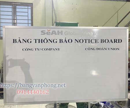 Bảng trắng văn phòng in thông tin