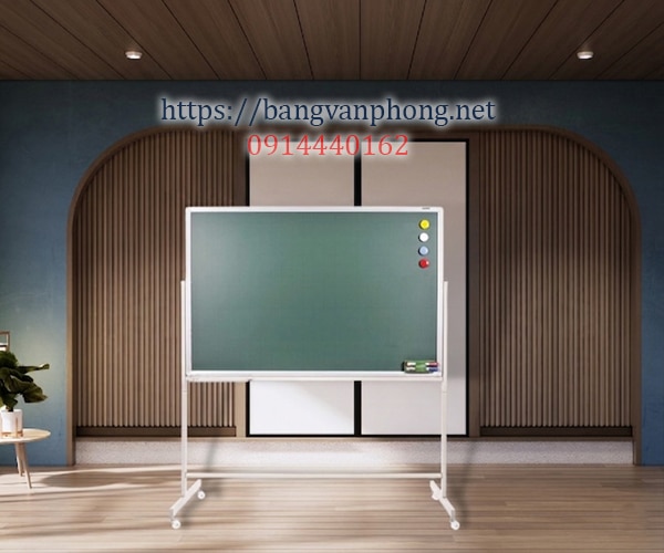 Bảng từ xanh có chân giá tốt 80x120 cm