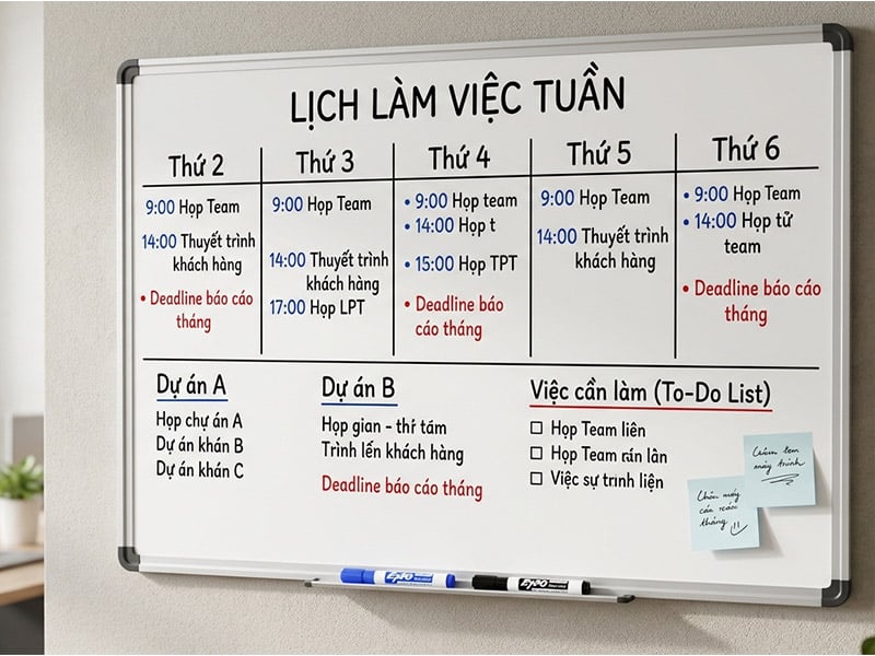 Bảng Trắng Viết Bút Lông Là Gì?